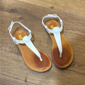 Mia kids White Leather Sandals